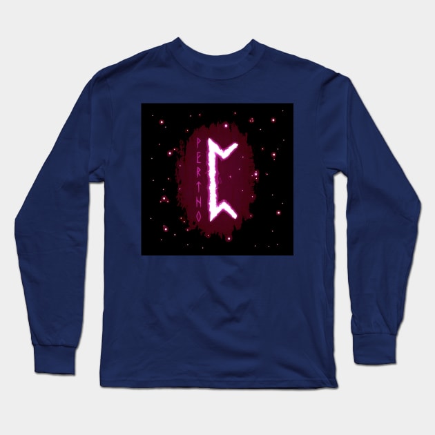 Perthro Rune Long Sleeve T-Shirt by Toppers